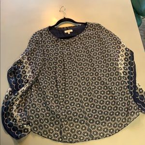 Blue flyaway sleeve tunic(s) free matching pant(4)